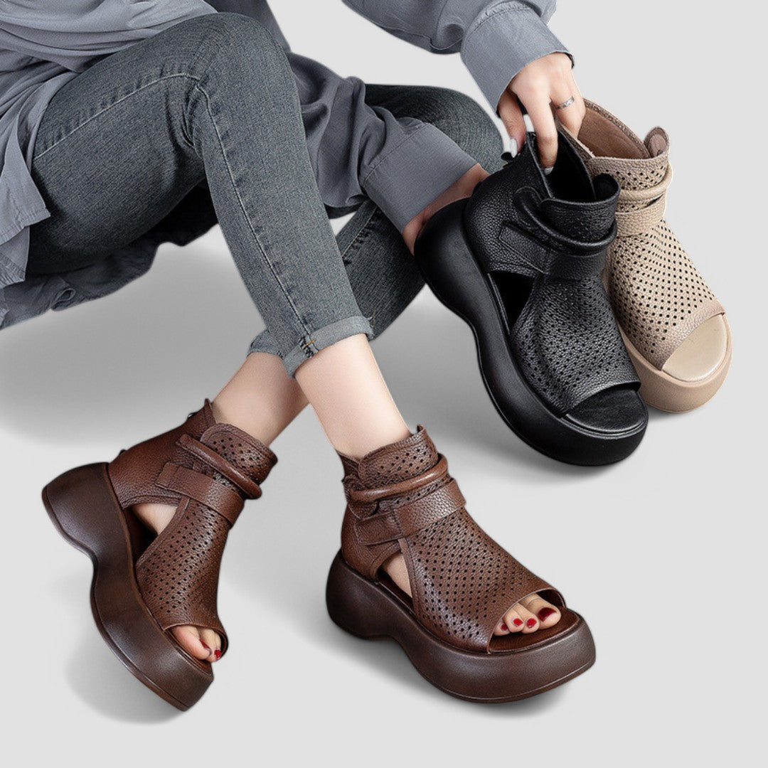 Eden | Vintage-sandały na platformie