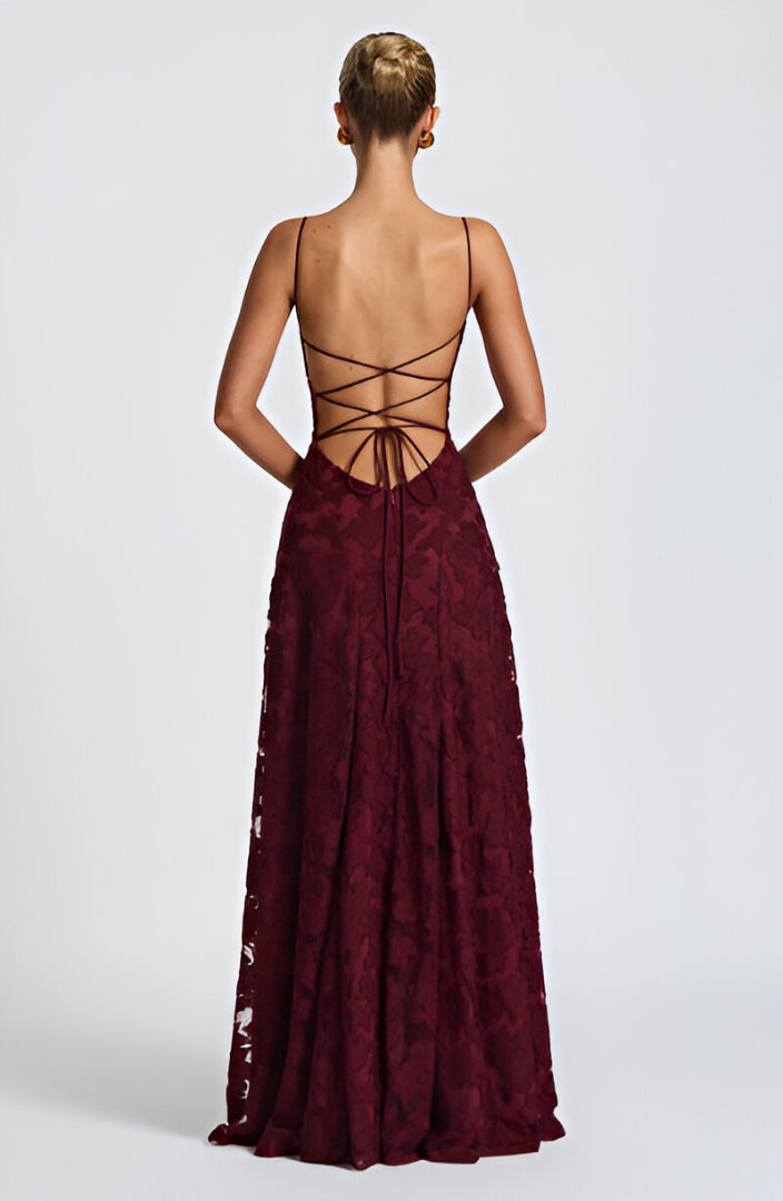 Franciszka™ | Elegancka Koronkowa Sukienka Maxi – Idealny Wybór na Wyjątkowe Okazje
