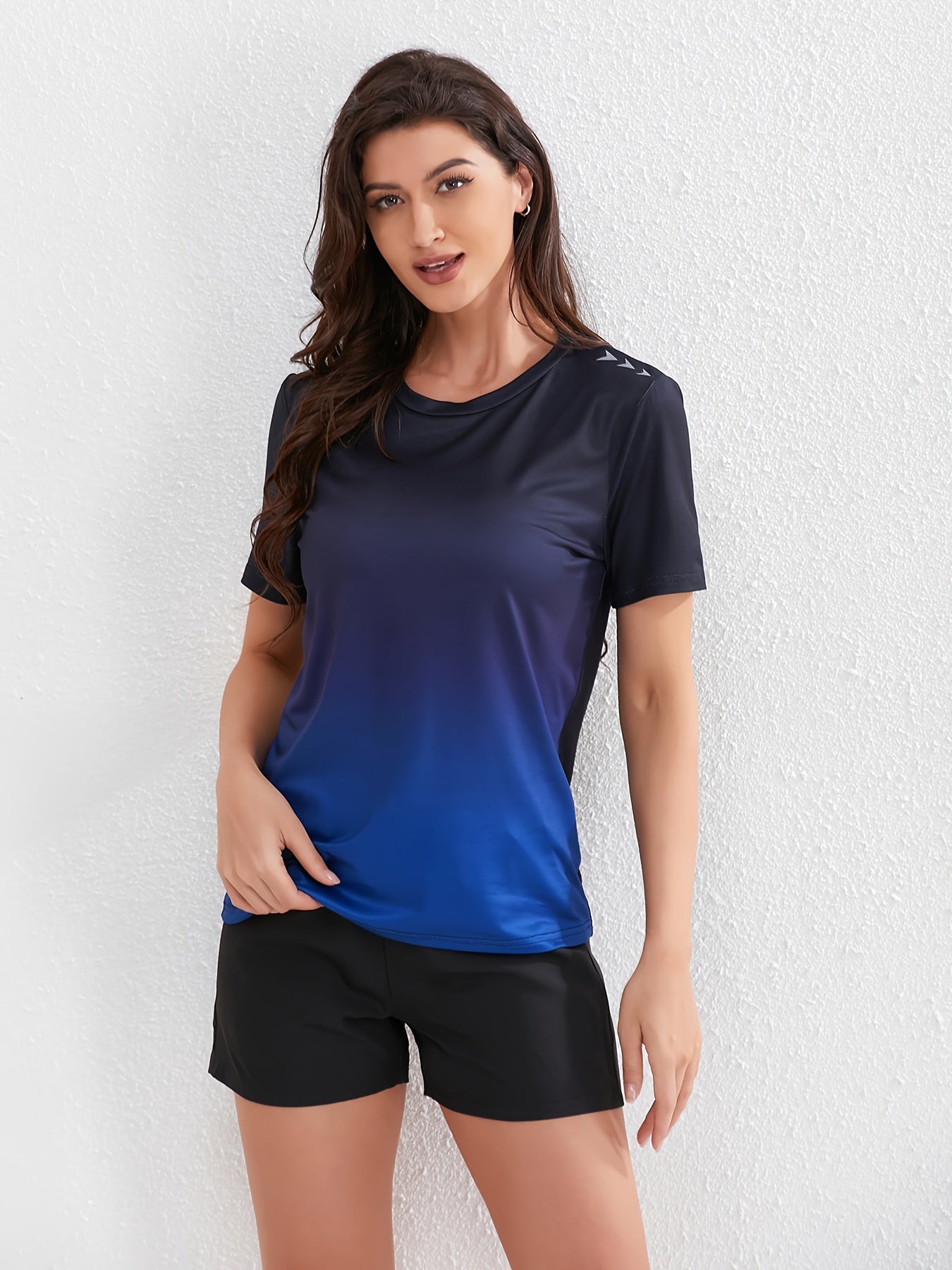 Sophie | Kobiece sportowe T-shirt w kolorach ombre