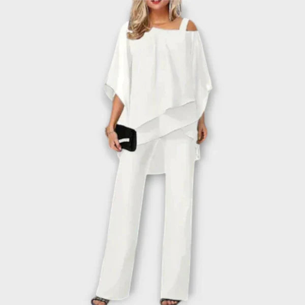 Zestaw wieczorowy z szyfonu