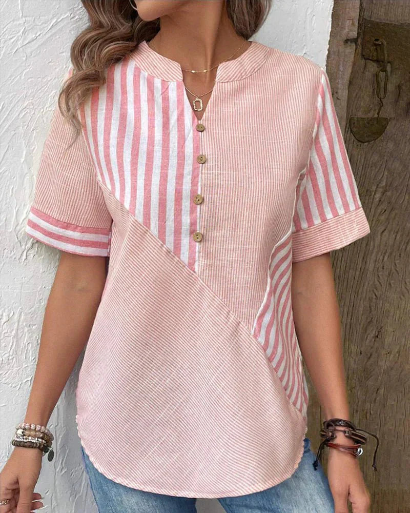 Kendall | Casual Striped Blouse