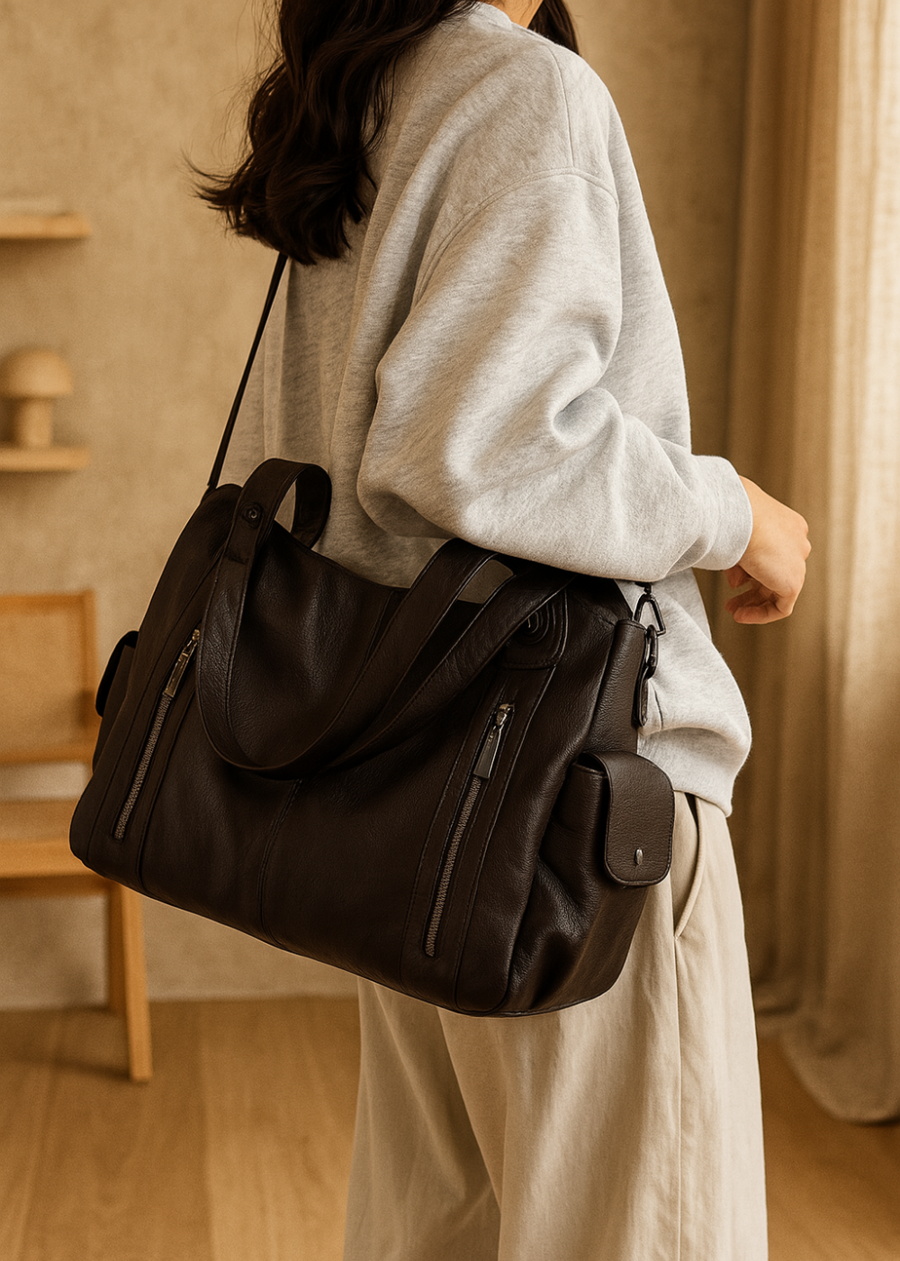 ANGE™ – Stylowa skórzana torba