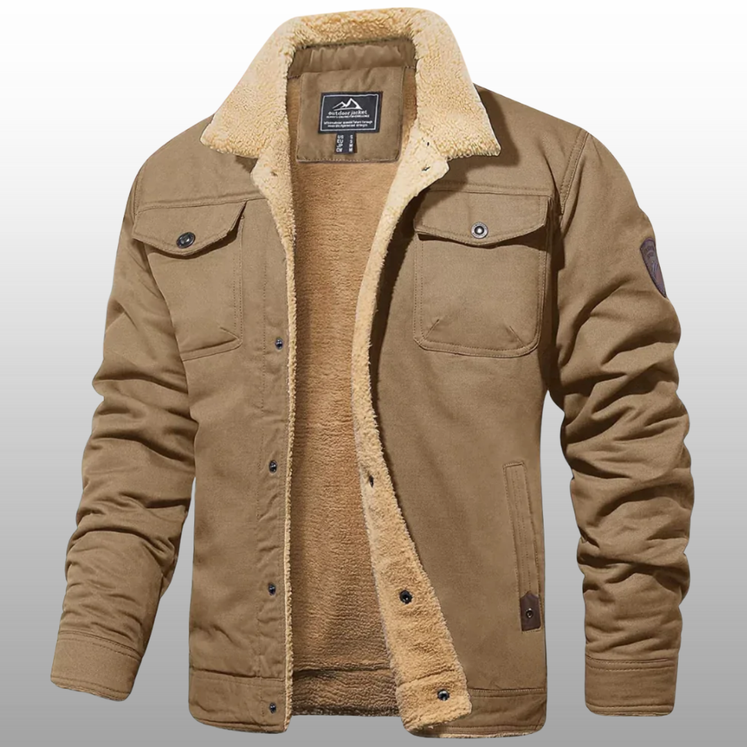 Kurtka zimowa męska – elegancka, krótki fason z ocieplaną podszewką | Daniel