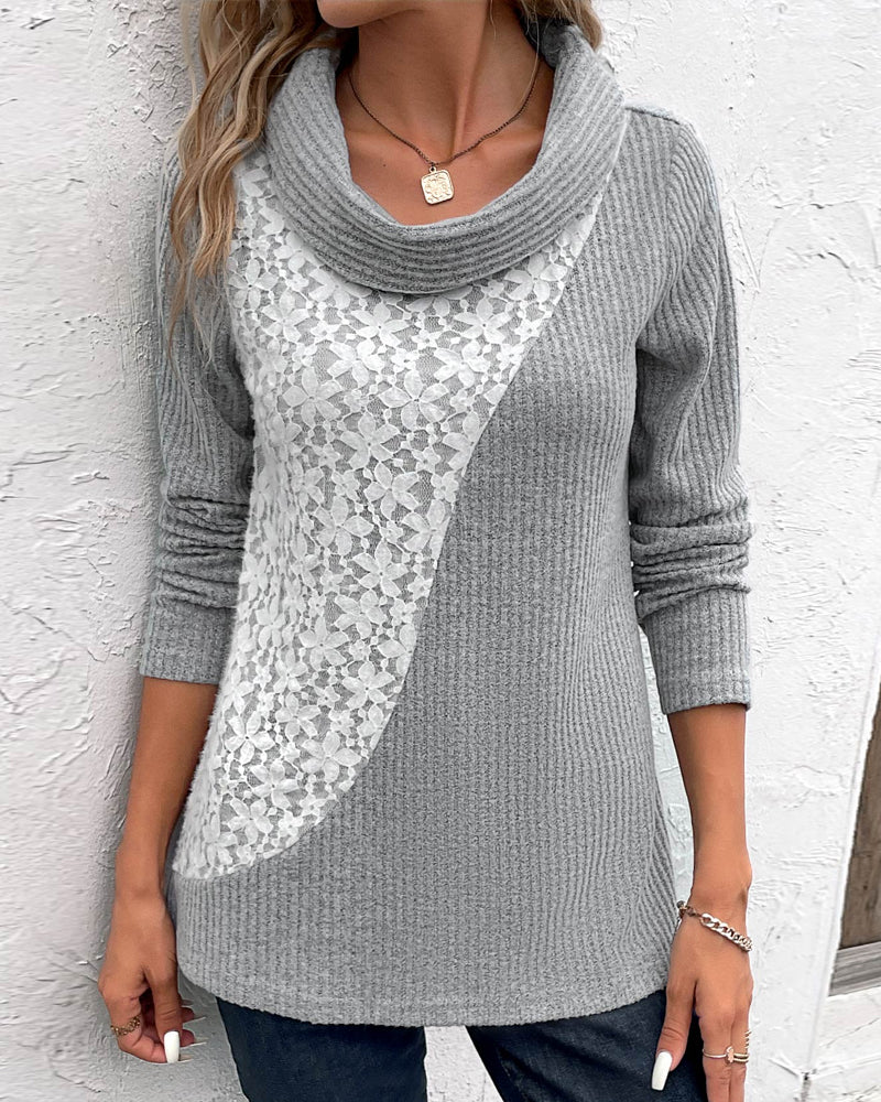 Elegancka bluzka z patchworku