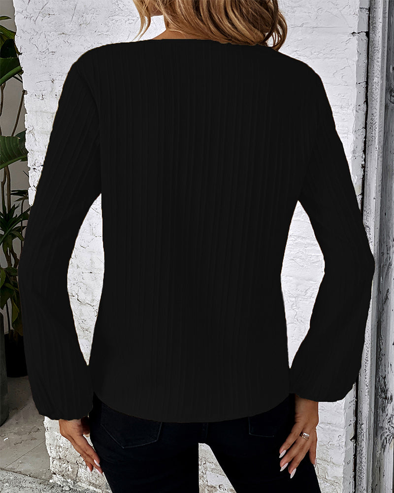 Elegancki top z długim rękawem
