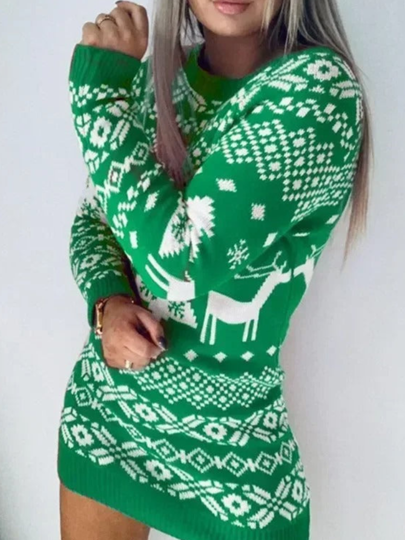 Cytryn - Przytulna Sukienka Świąteczna