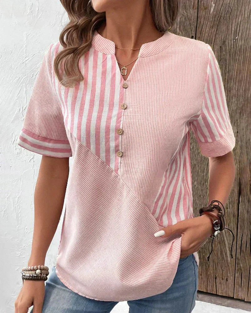 Kendall | Casual Striped Blouse