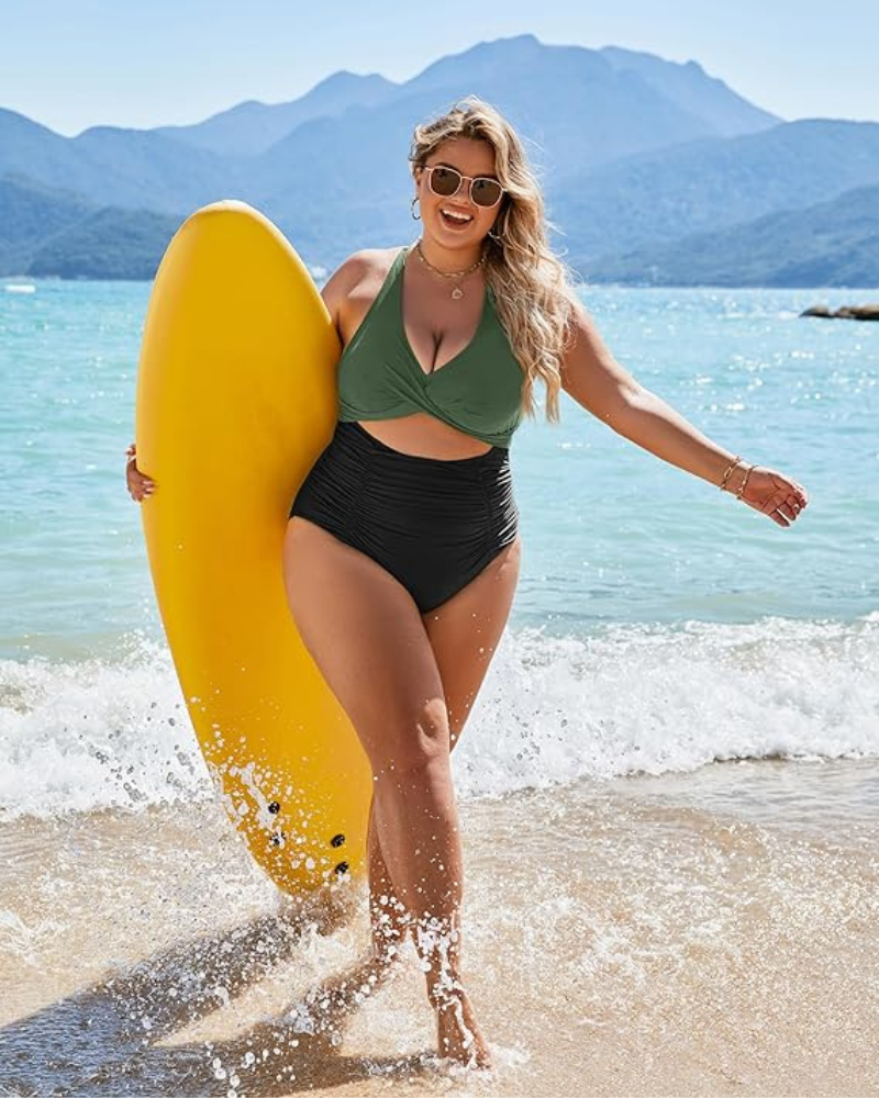 Jednoczęściowe Kostiumy Kąpielowe Push Up z Kontrolą Brzucha