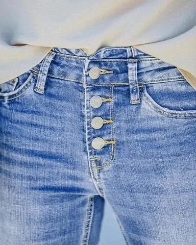 Lotte | Spodnie dżinsowe z wysokim stanem w stylu