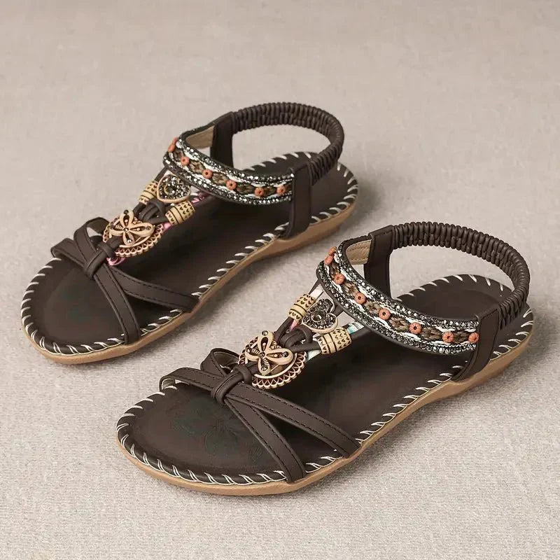 Lera | Płaskie boho sandały