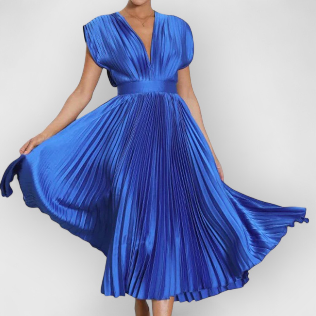 Vivica | Sukienka maxi premium z weluru