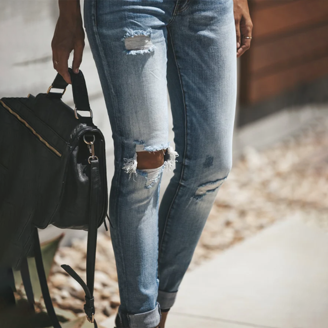 Elif - Podarte dżinsy, modne i stylowe