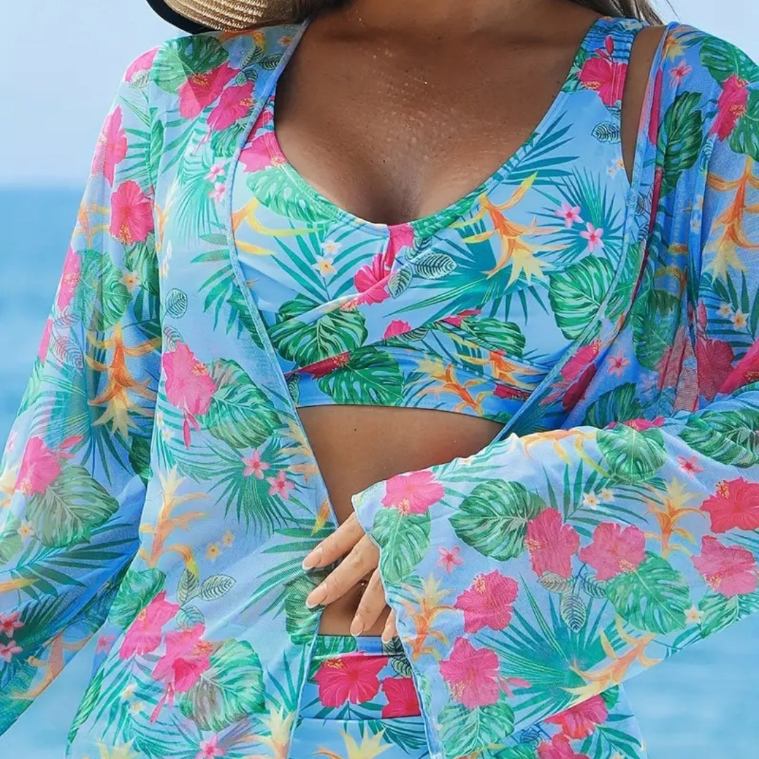 Bikini Joanna Ensemble 3 Częściowy Styl Letni