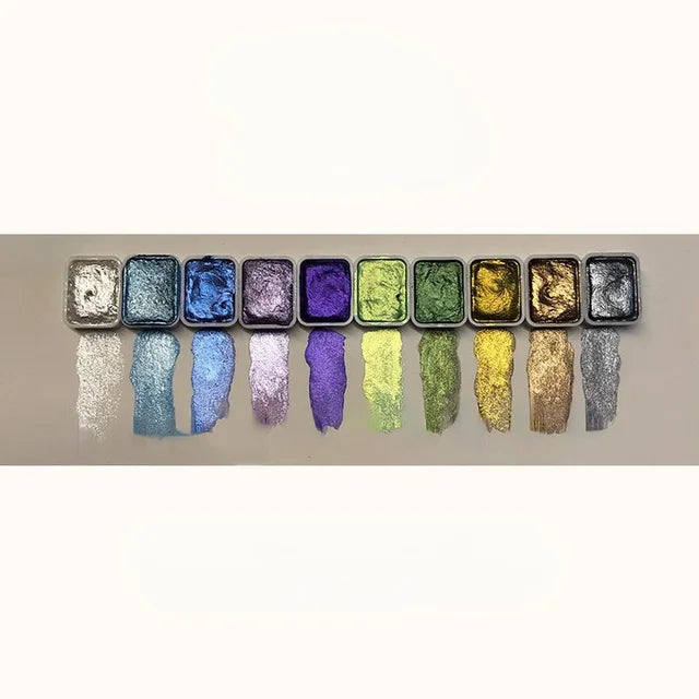 Kolorowy Proszek Mineralny Perłowy Pigment Art Woda Kolorowa