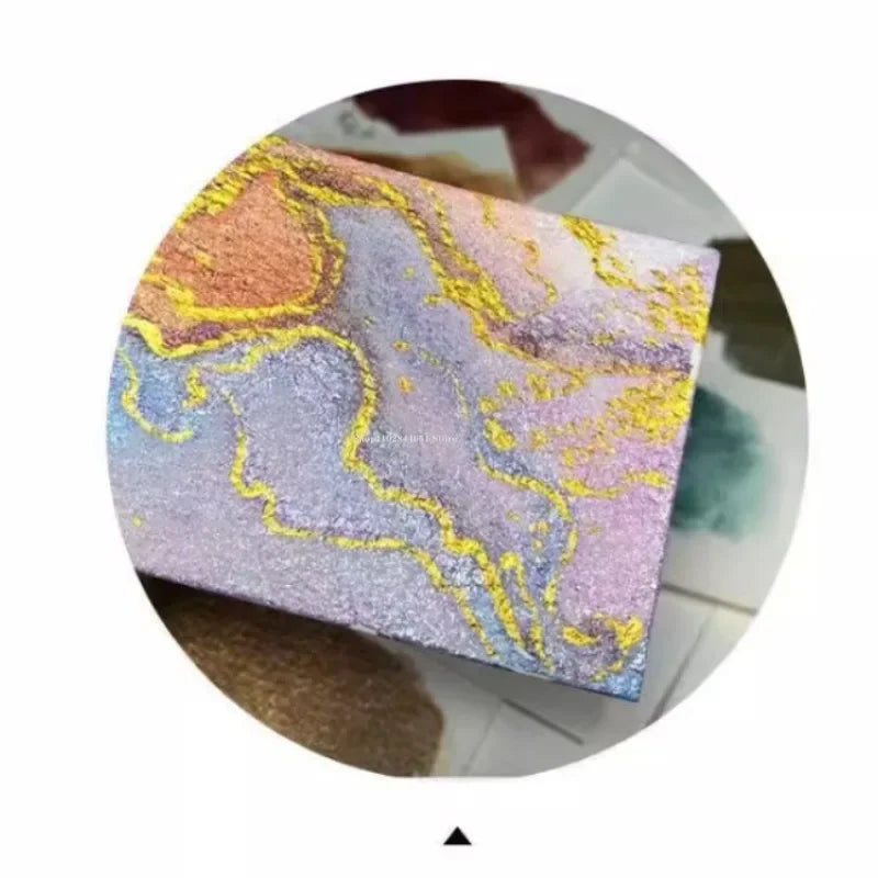Kolorowy Proszek Mineralny Perłowy Pigment Art Woda Kolorowa