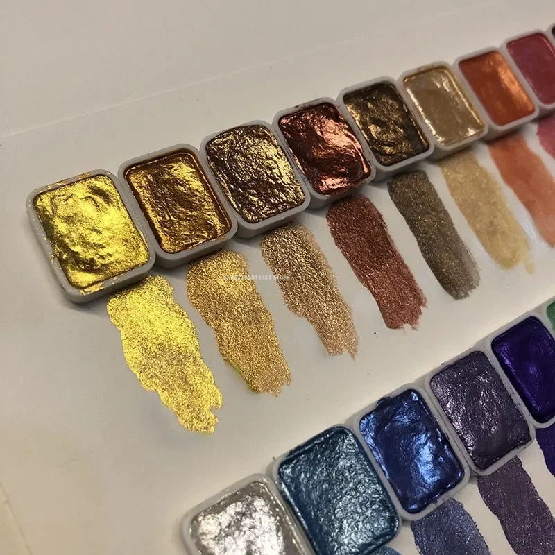 Kolorowy Proszek Mineralny Perłowy Pigment Art Woda Kolorowa