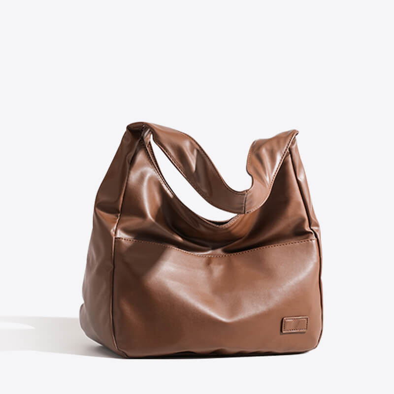 Monica | Skórzana torba hobo na ramię