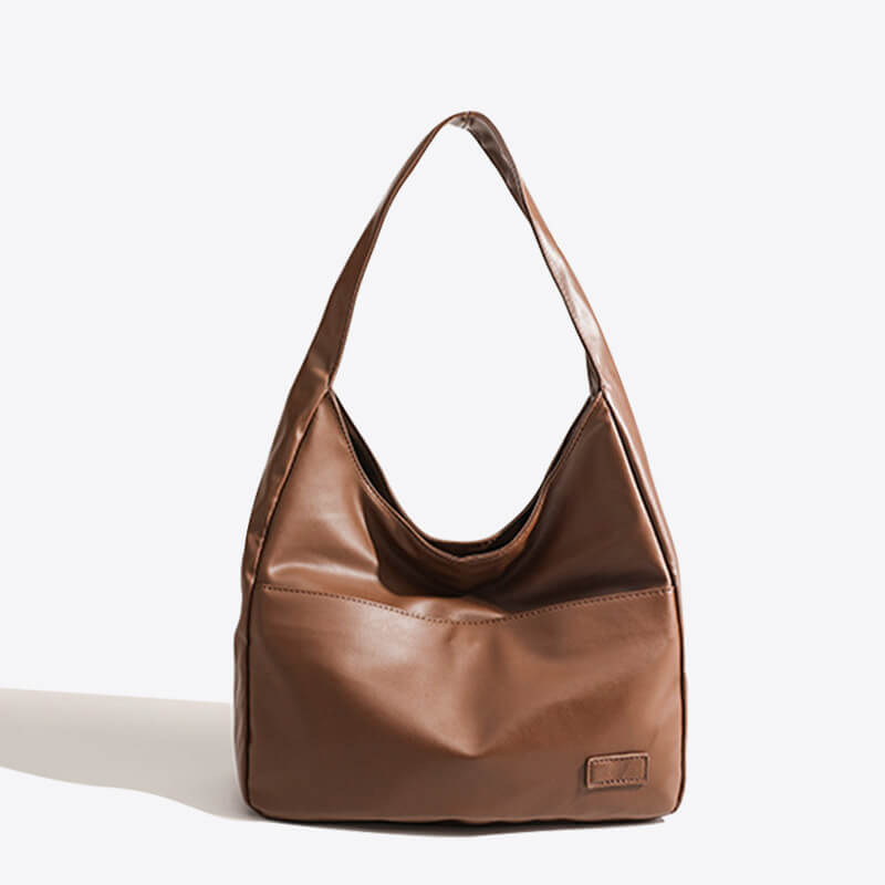 Monica | Skórzana torba hobo na ramię