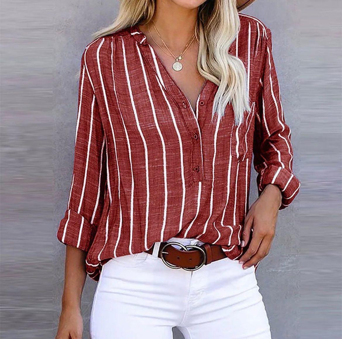 Giana - Pasiasta Bluzka Casual