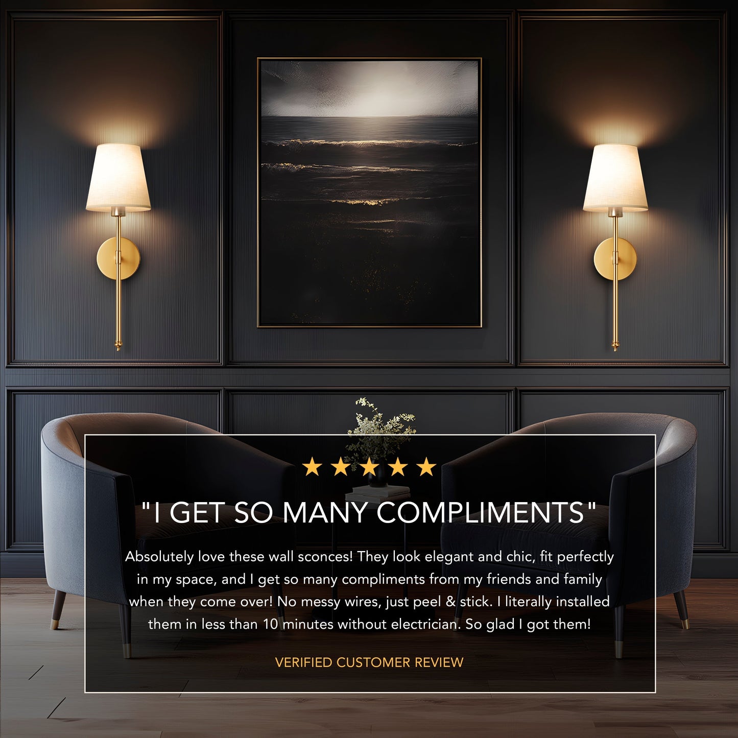 LuxeGlow Kinkiet - Przekształć Każde Pomieszczenie w Designerski Element w Kilka Minut