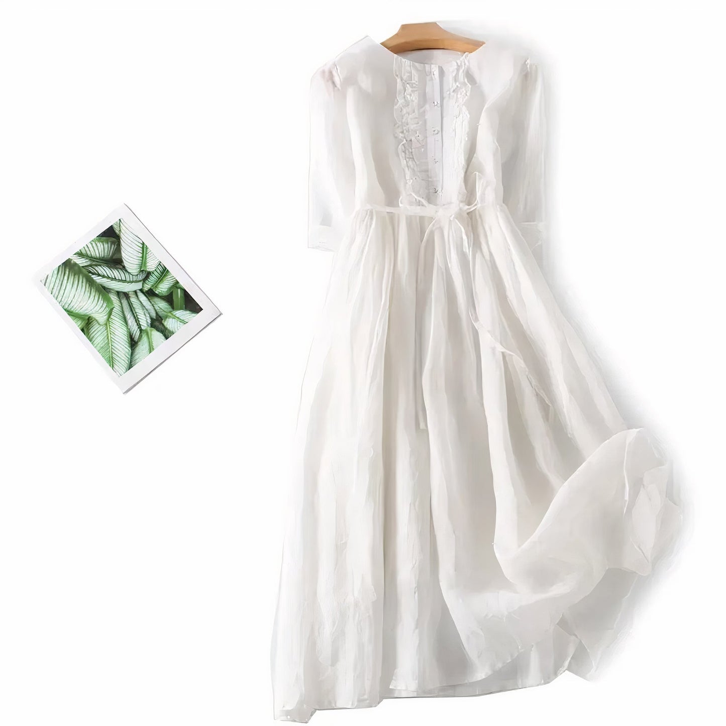 Suz | Elegancka sukienka lniana