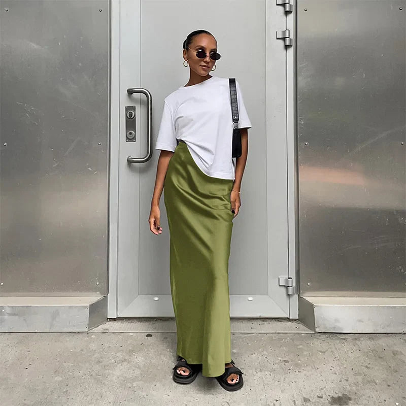 Eva™ | Elegancka spódnica w stylu satynowym