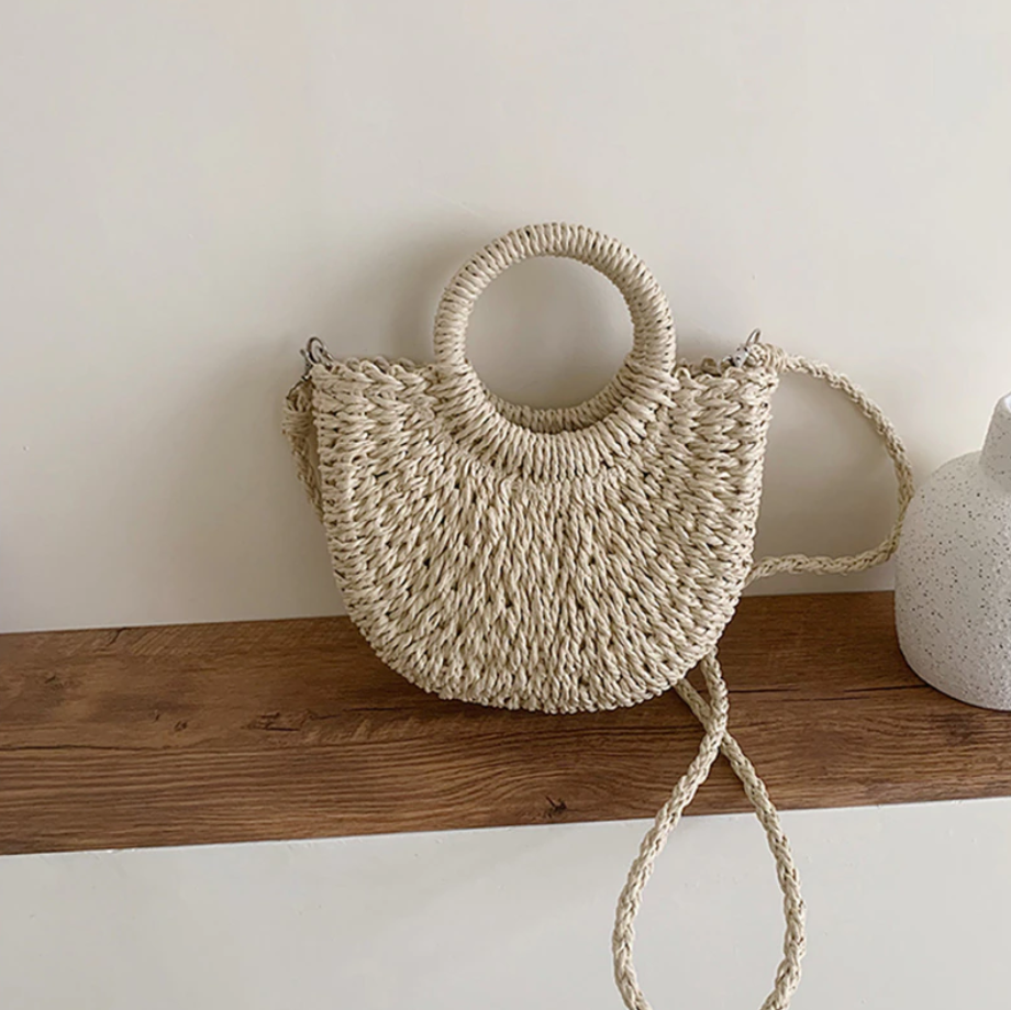 Vardi Dante™ Romy Rieten Torba na Ramię | Letnia i elegancka torba dla kobiet