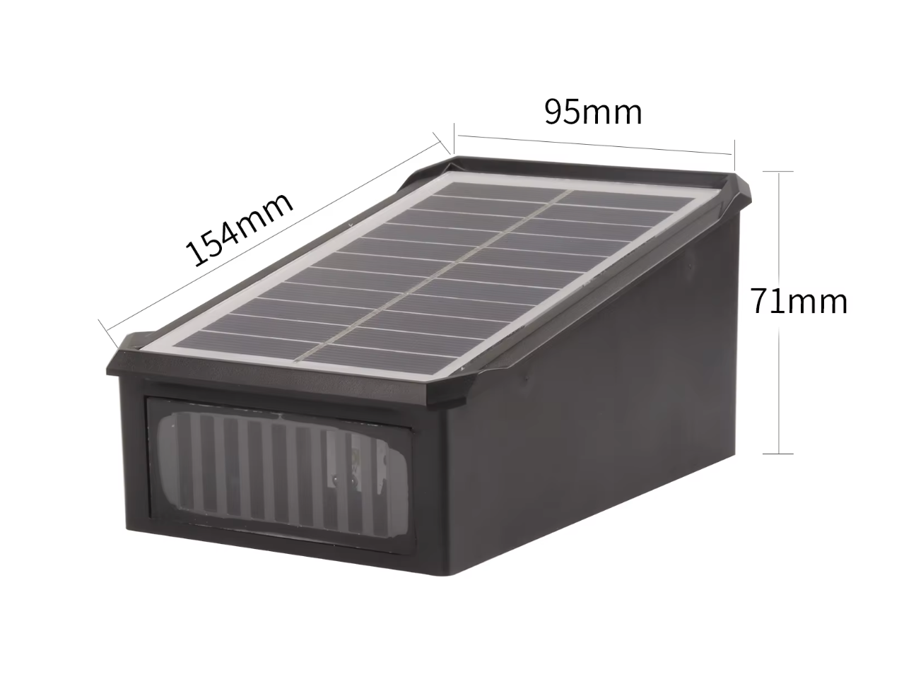 RGB Lampa Solarno-Wallowa na Taras i Fasady z Oświetleniem 4-Stronnym i Wyborem Kolorów