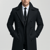 Simon | Dwurzędowy płaszcz z mieszanki wełny