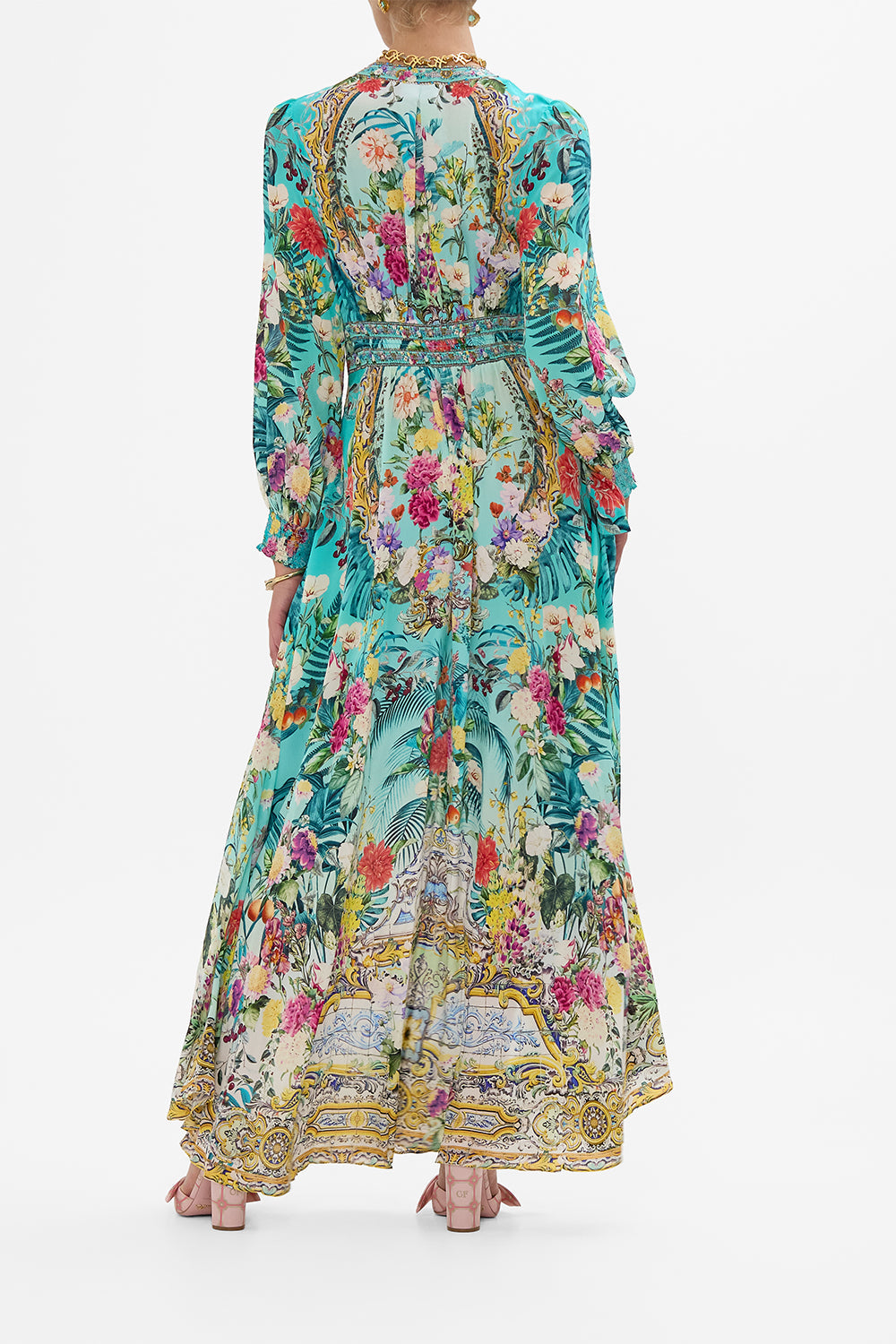 Sukienka maxi na guziki z paskiem – Queluz