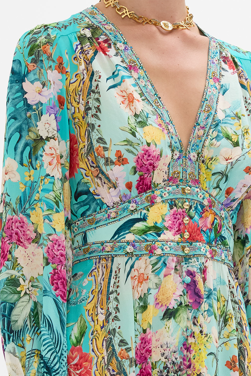 Sukienka maxi na guziki z paskiem – Queluz