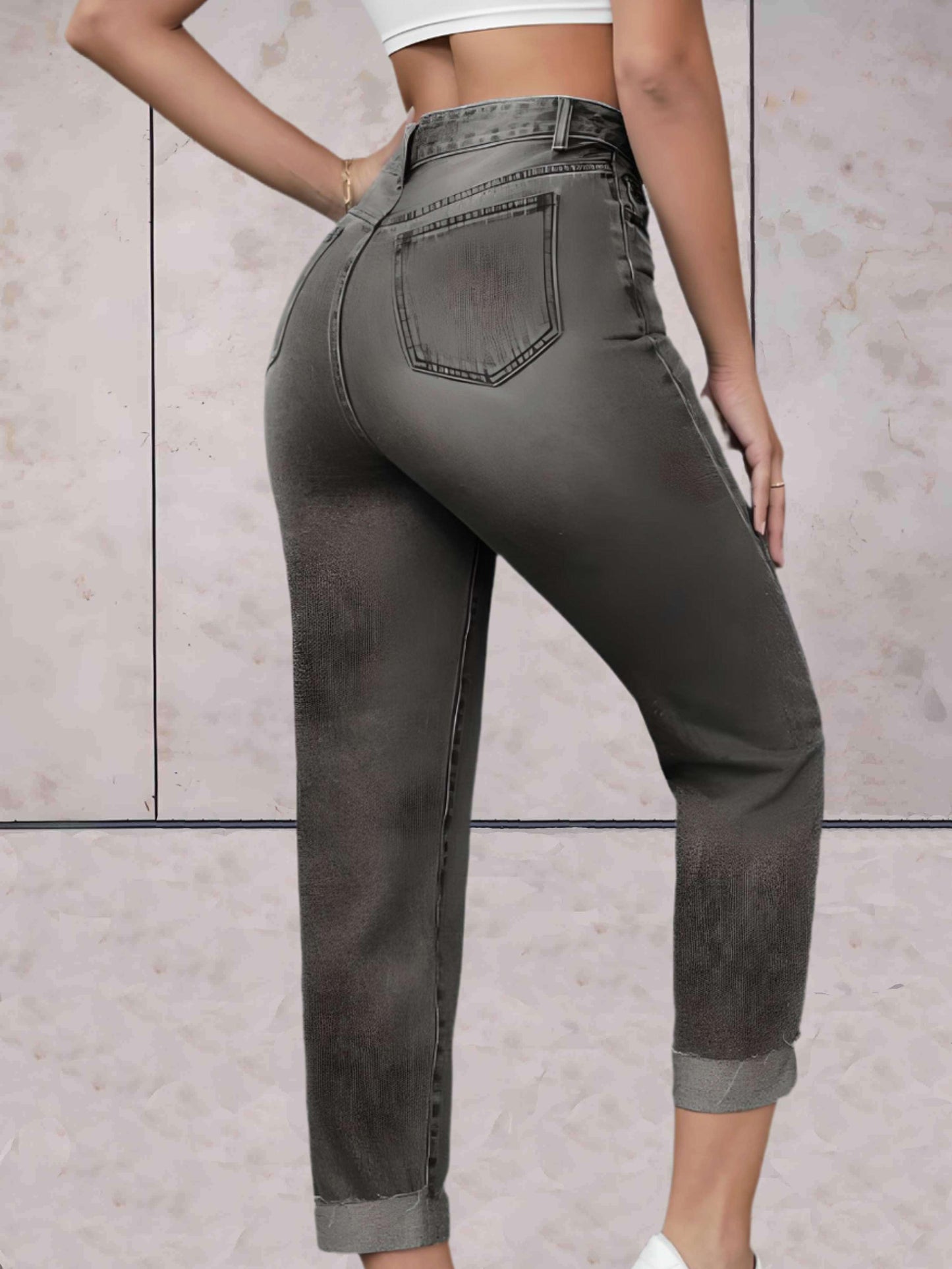 Eline - Stylowe spodnie z wysokim stanem