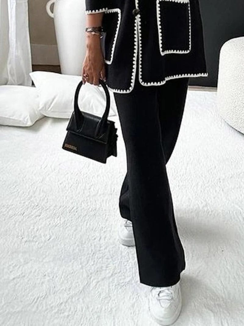 Casual elegancja: relaksujący, wygodny dwuczęściowy zestaw