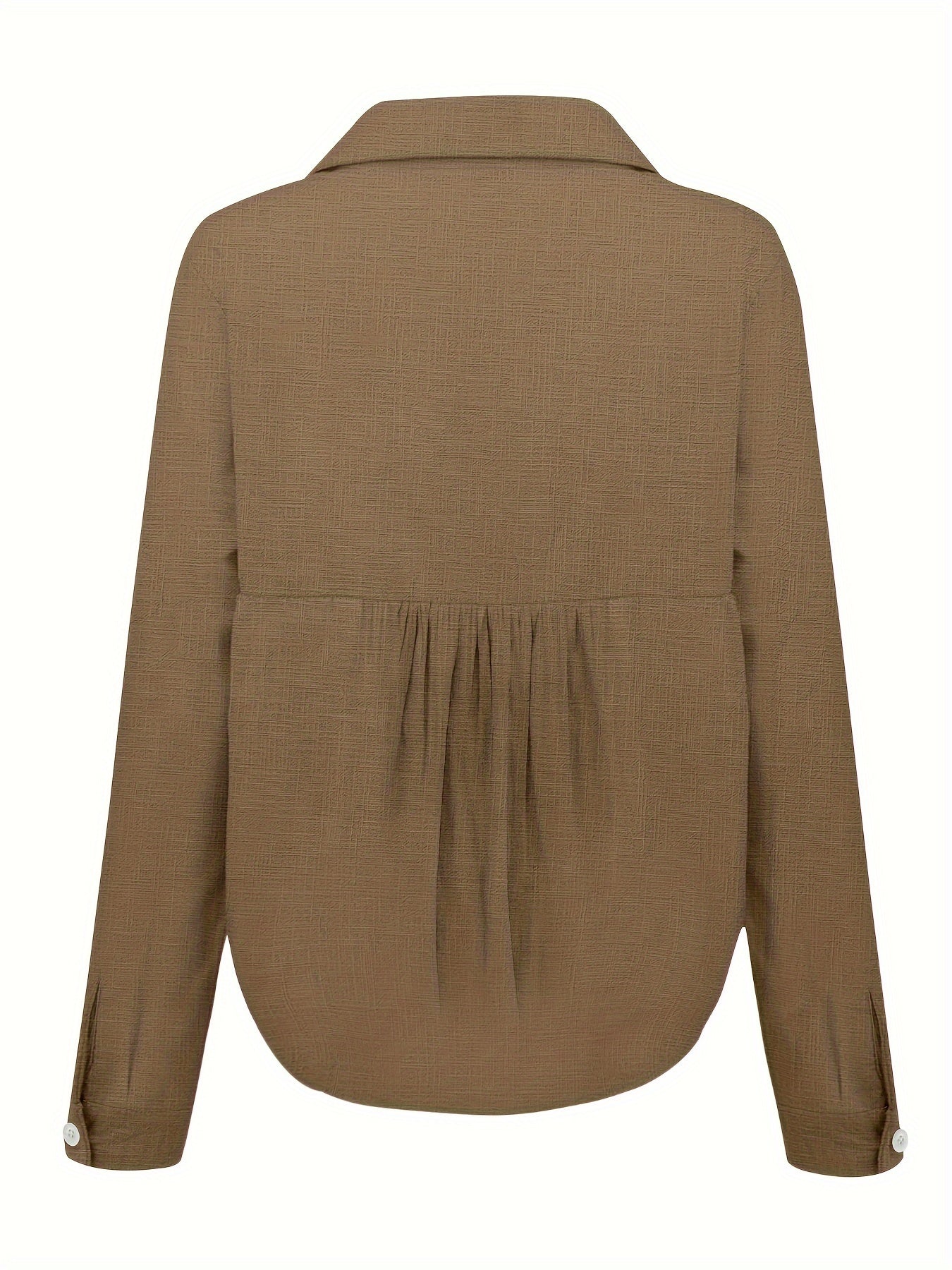 Lotte | Casual lniany shirt z długim rękawem
