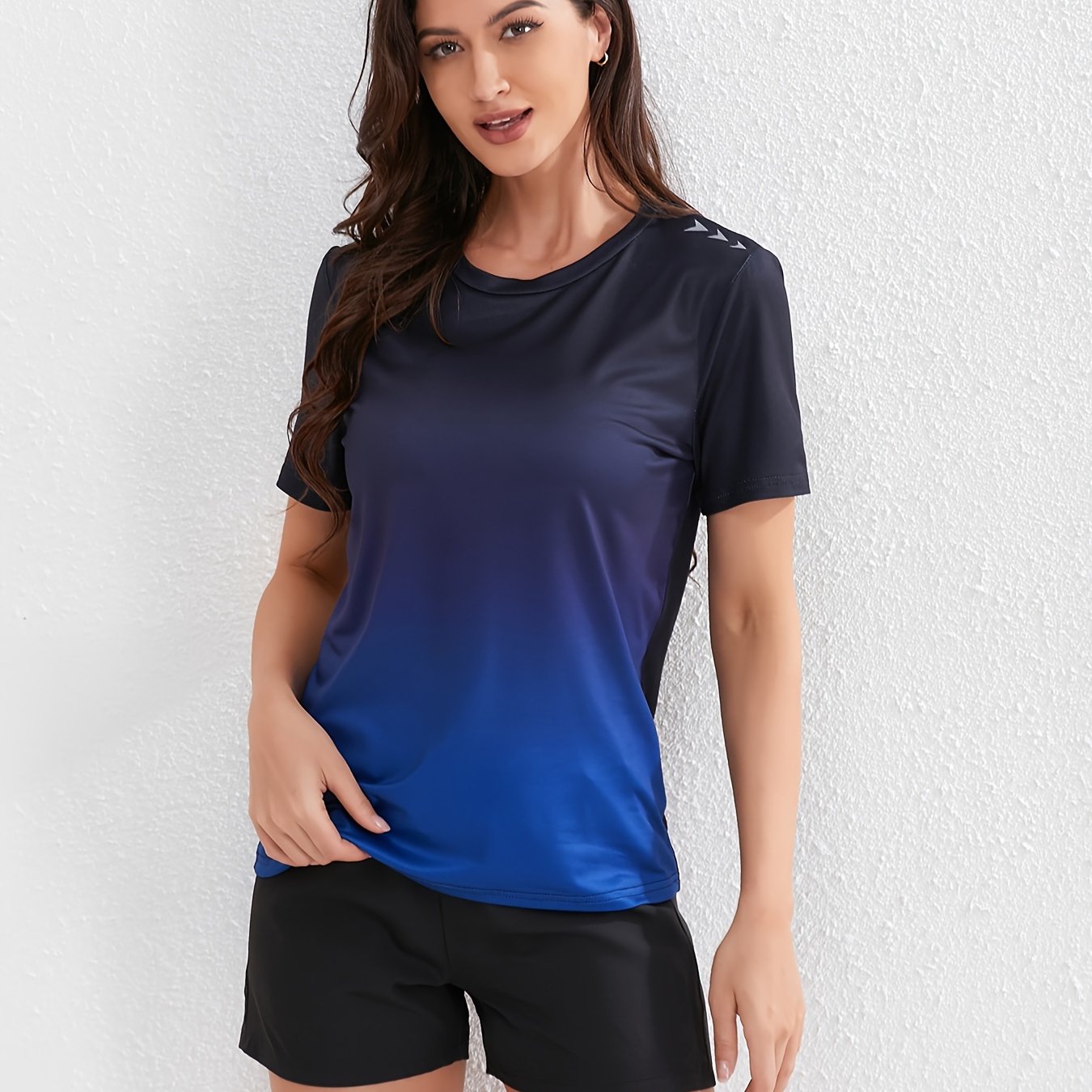 Sophie | Kobiece sportowe T-shirt w kolorach ombre