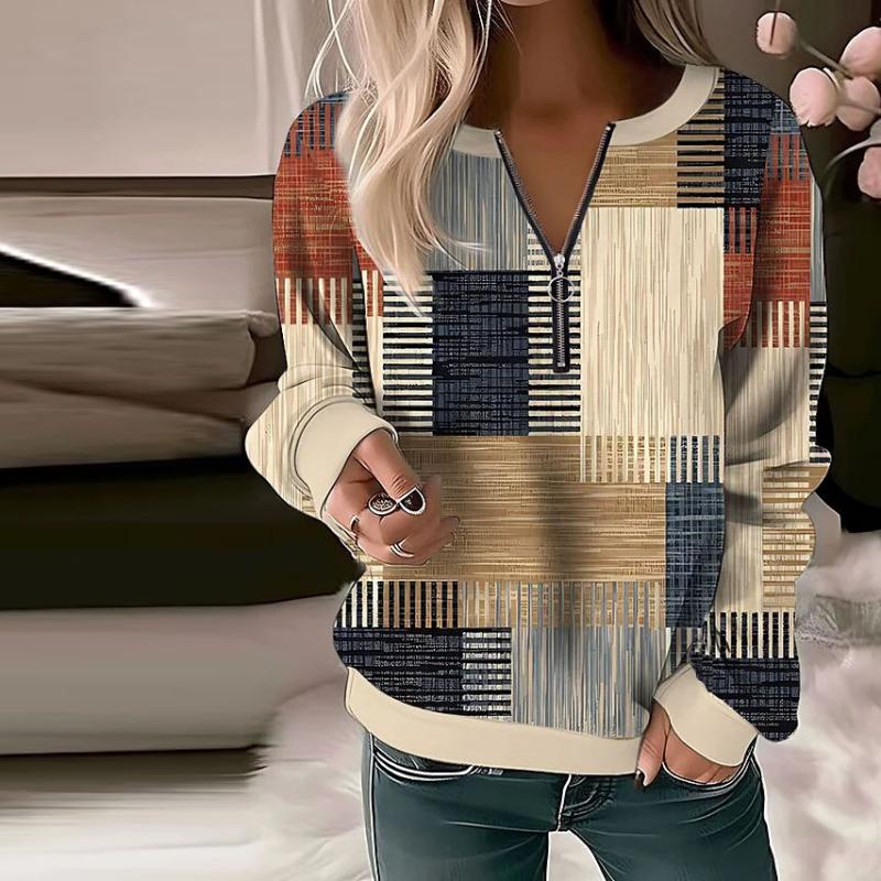 Tasia Casual Bluza z Kolorowymi Blokami