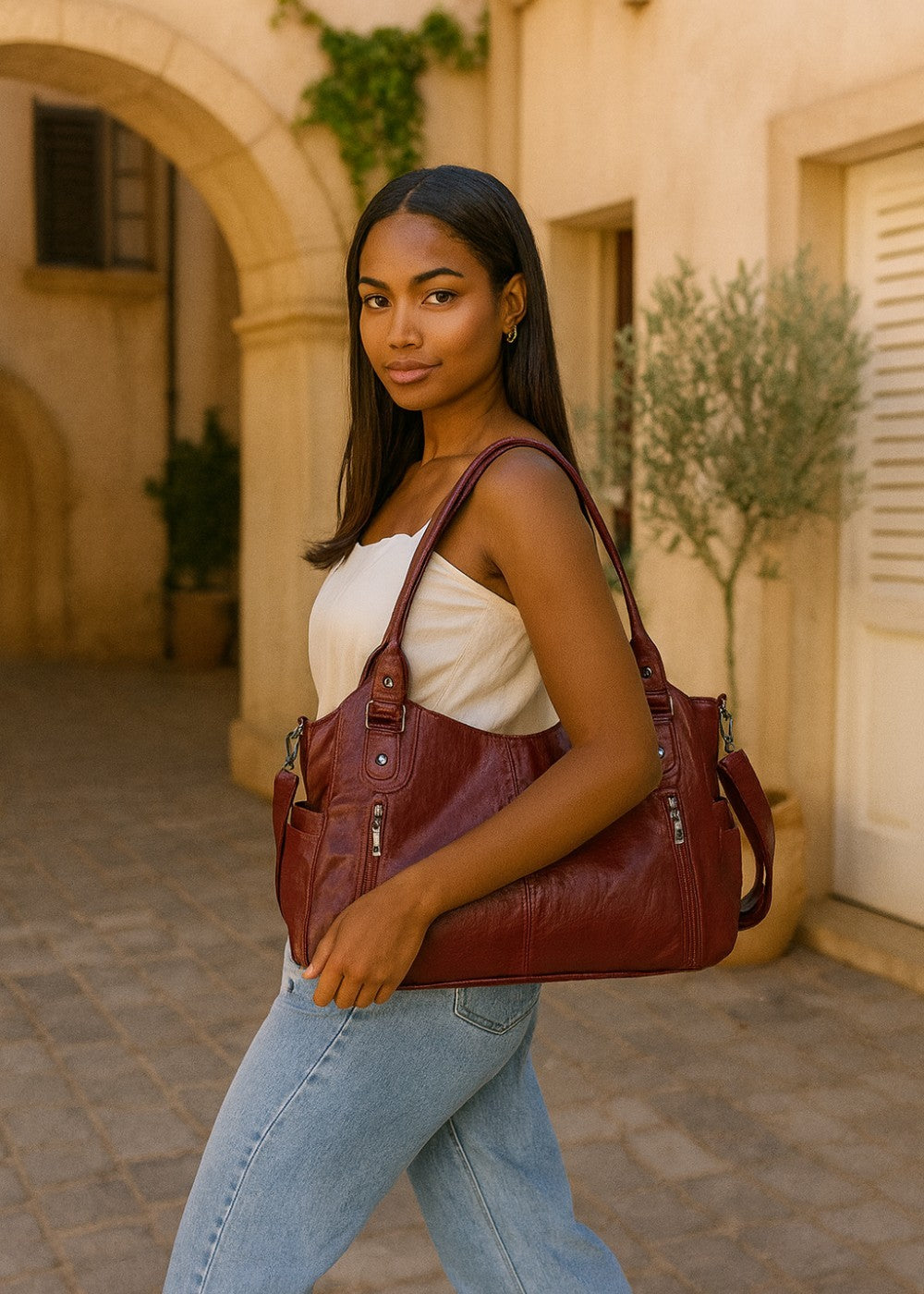 ANGE™ – Stylowa skórzana torba
