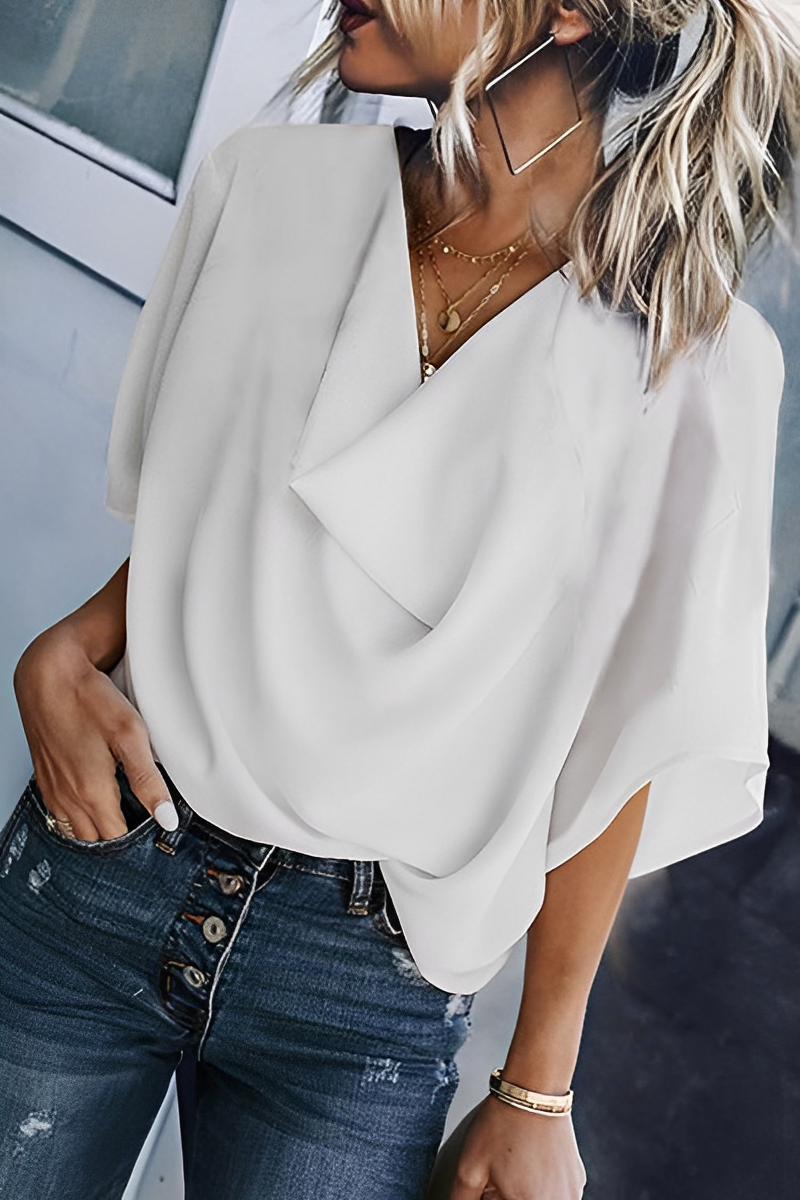 Jolina | Casual letnia bluzka z chiffonu