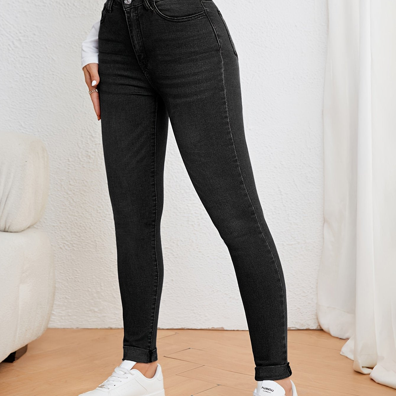 Mila | Damskie jeansy slim fit z wysokim stanem