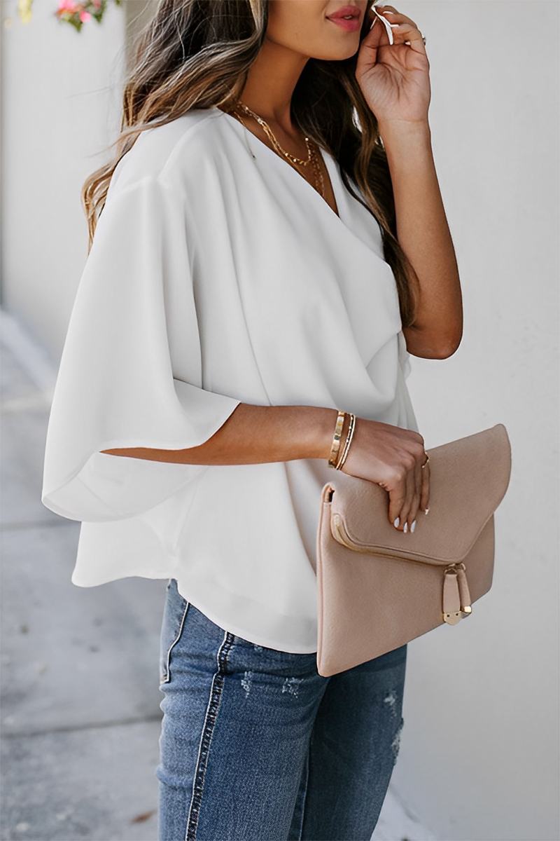 Jolina | Casual letnia bluzka z chiffonu