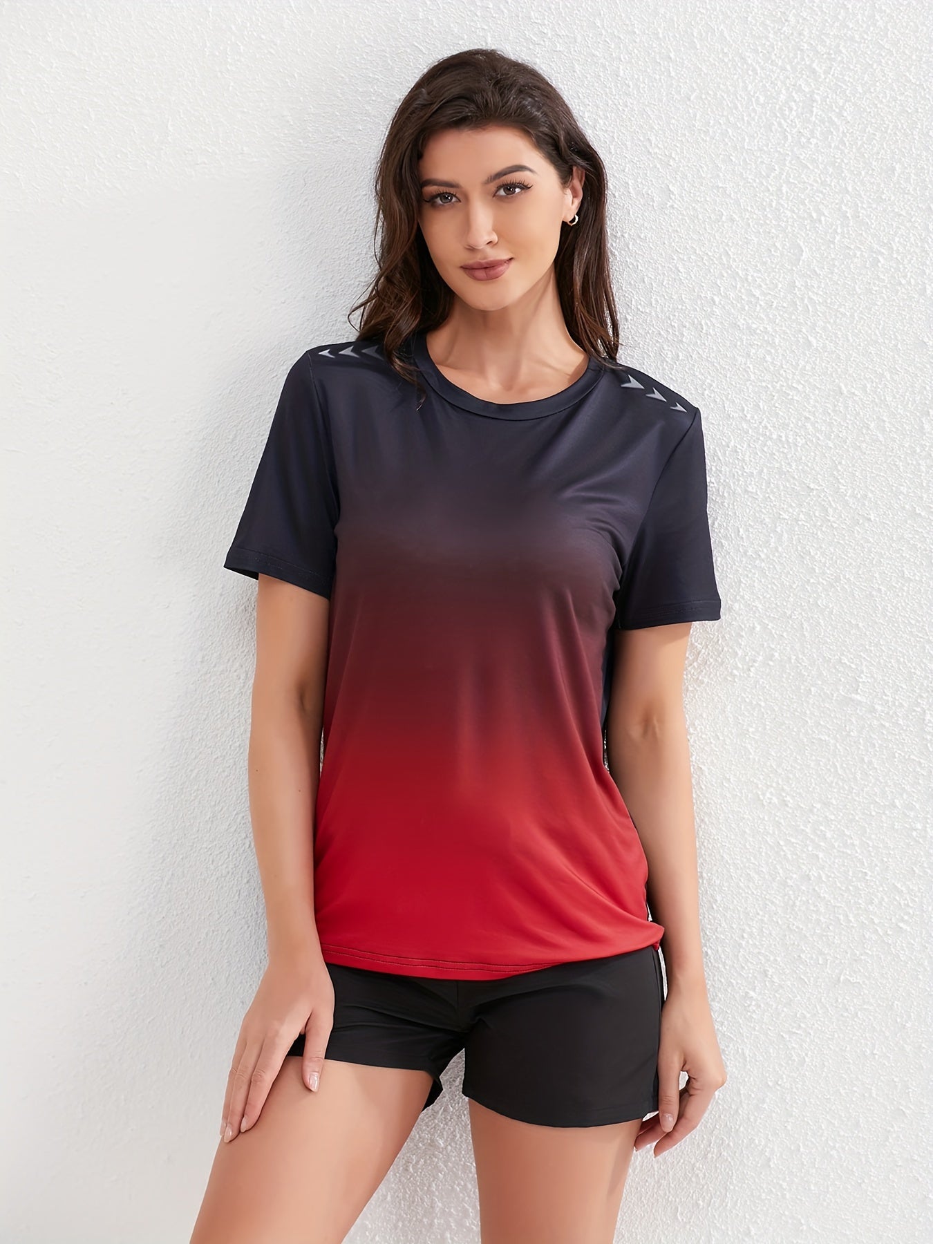 Sophie | Kobiece sportowe T-shirt w kolorach ombre