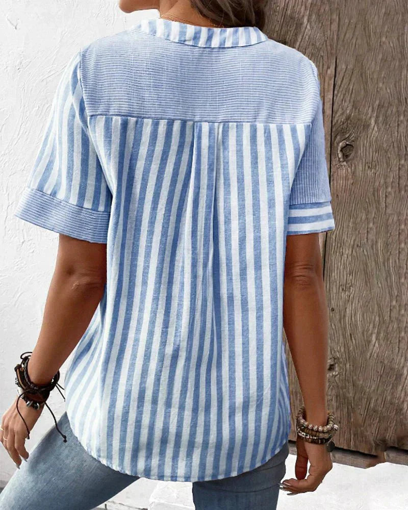 Kendall | Casual Striped Blouse