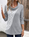 Elegancka bluzka z patchworku