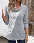 Elegancka bluzka z patchworku