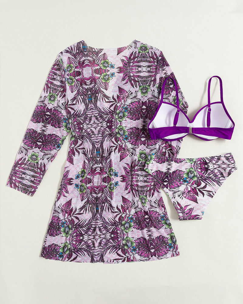 Rozdzielone bikini trzyczęściowe