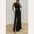 Amelia | Maxi Sukienka Wieczorowa z Falbanami – wspaniały Styl