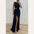Amelia | Maxi Sukienka Wieczorowa z Falbanami – wspaniały Styl
