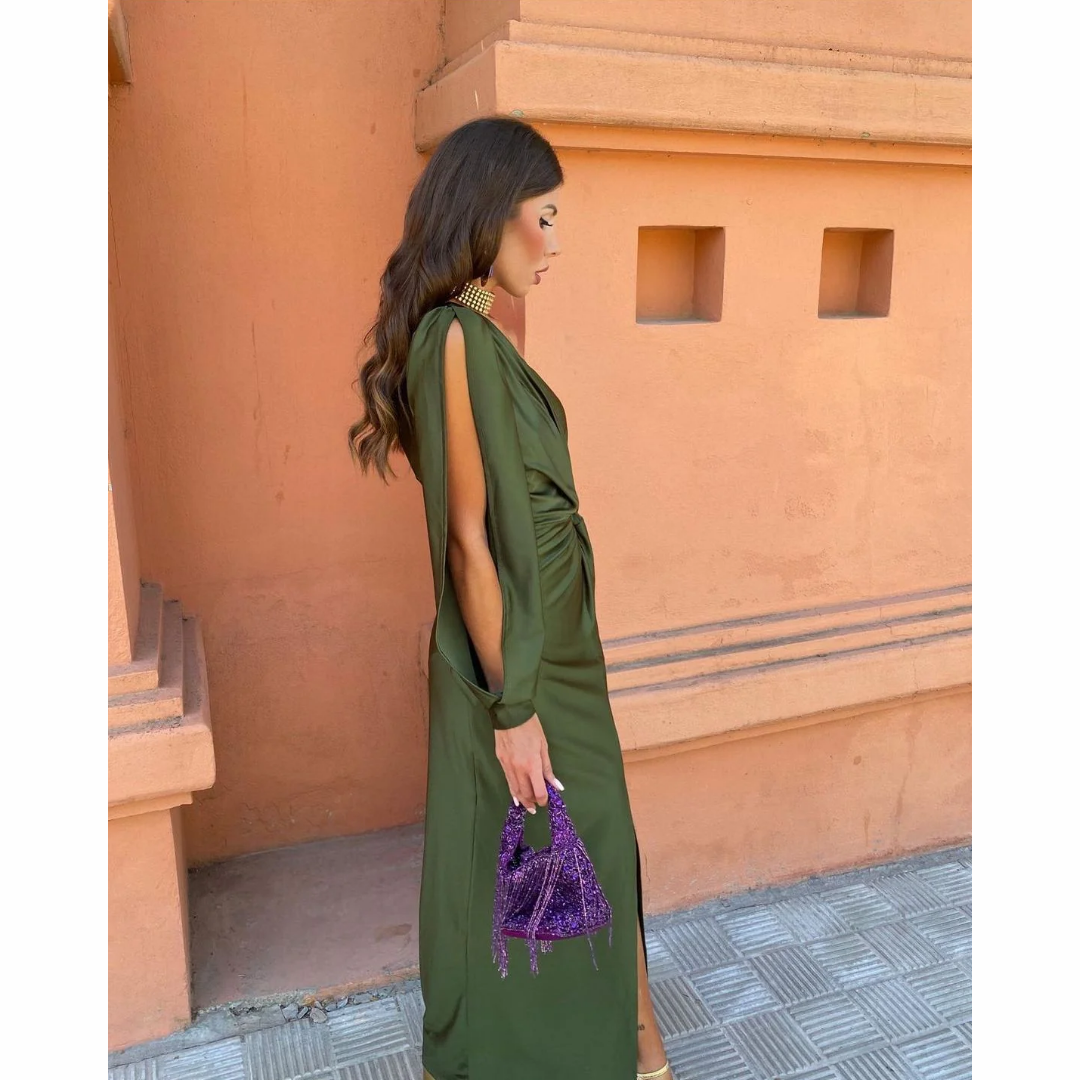 Laiza | Elegancka Sukienka Koktajlowa Midi – Ponadczasowy Styl