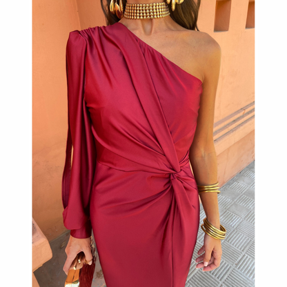 Laiza | Elegancka Sukienka Koktajlowa Midi – Ponadczasowy Styl