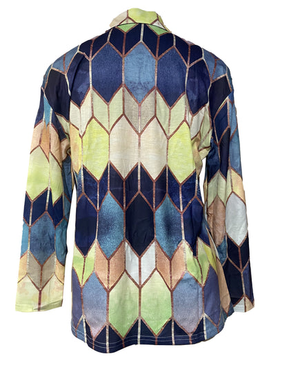 Sophie | Eleganckie biurowe casual topy z zamkiem